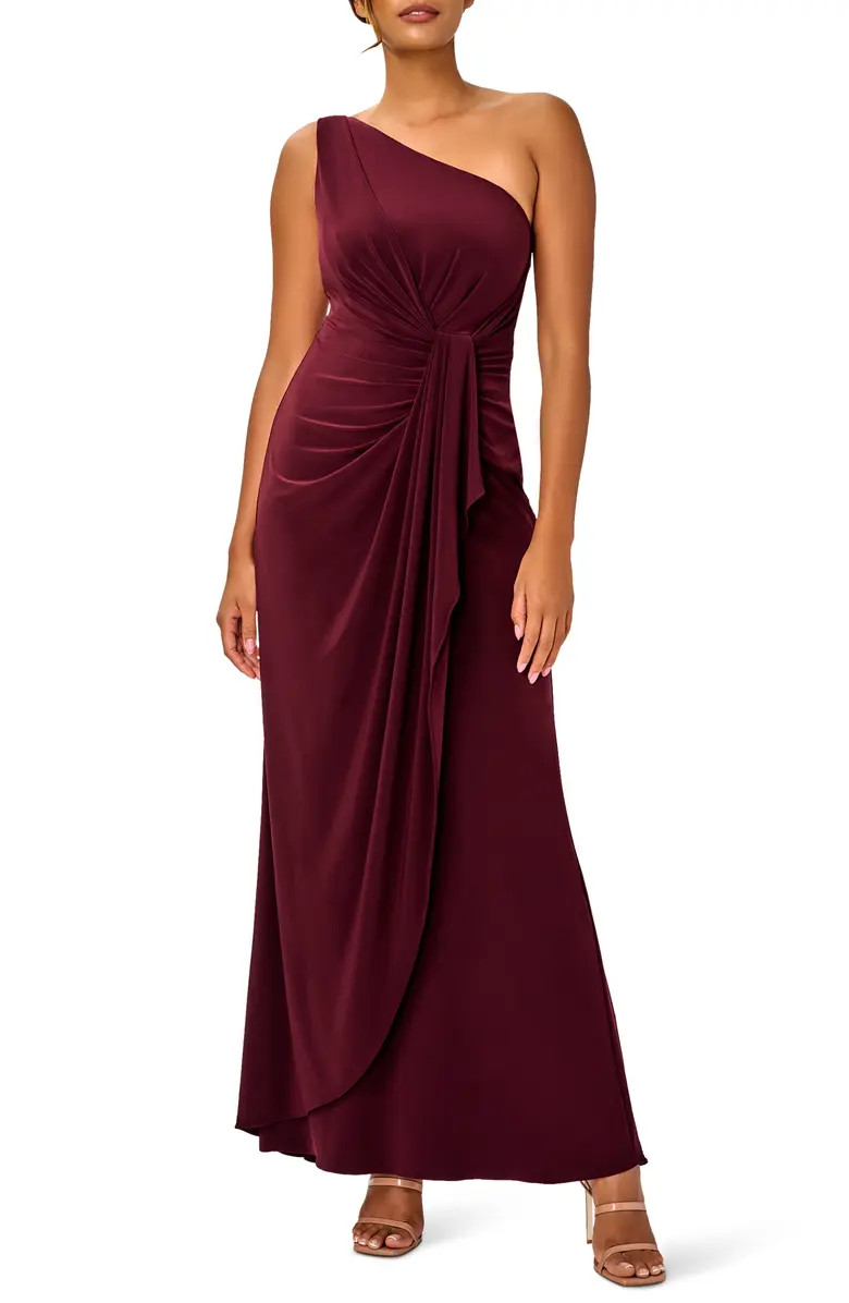 One-Shoulder Jersey Gown | Nordstrom