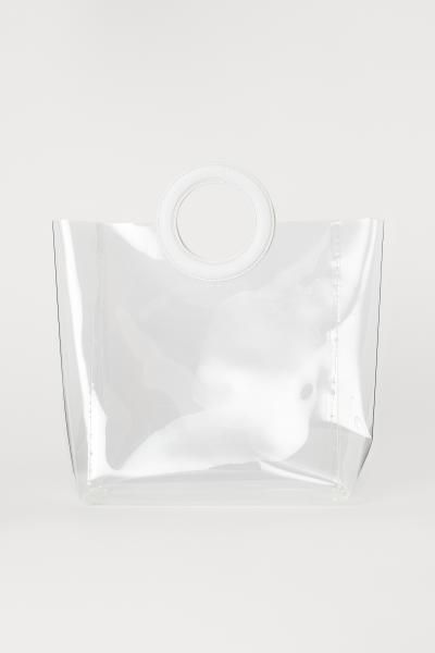 Transparent Shopper - White/transparent -  | H&M US | H&M (US + CA)