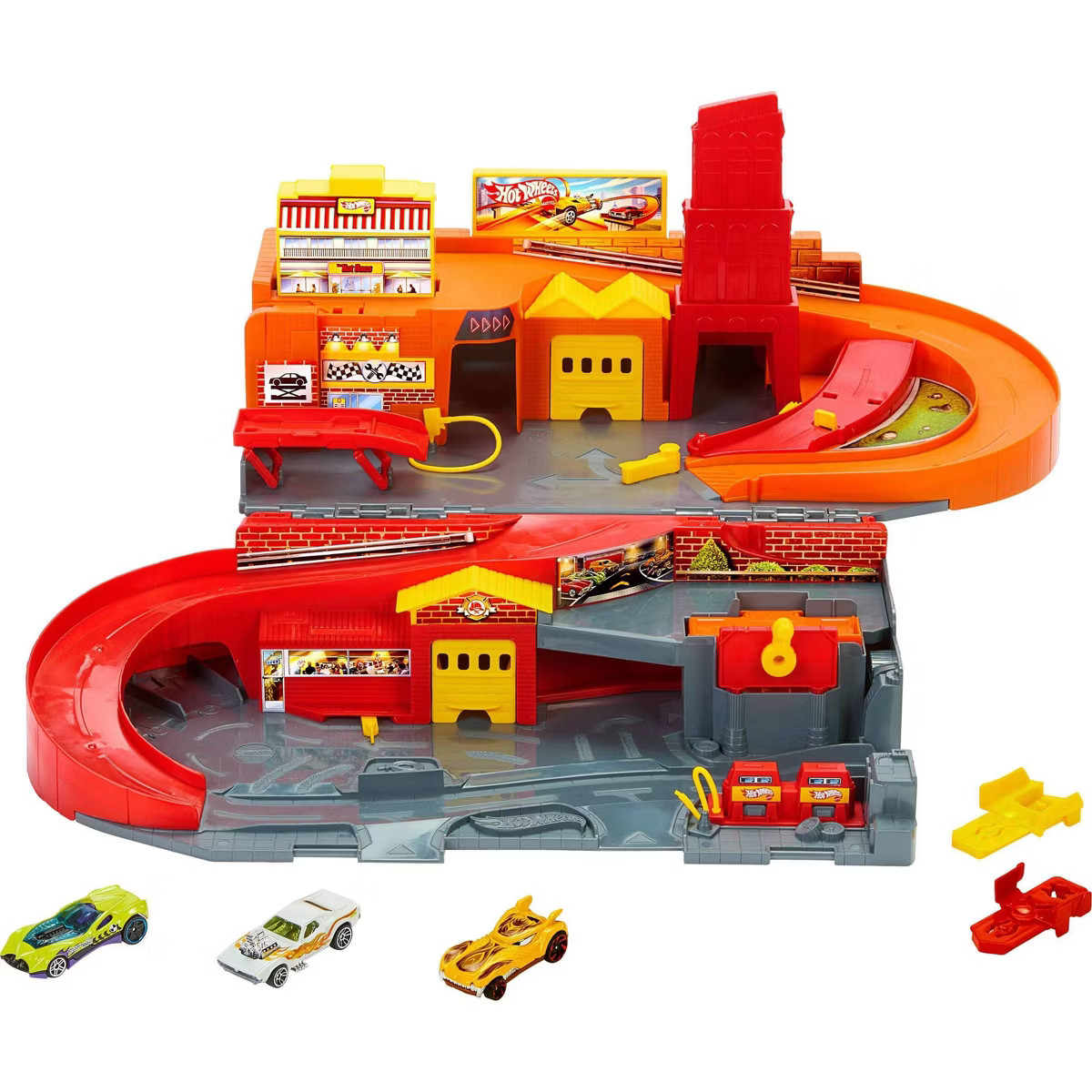 Hot Wheels City Sto & Go Refresh Toy Vehicle Playset - 6pk | Target