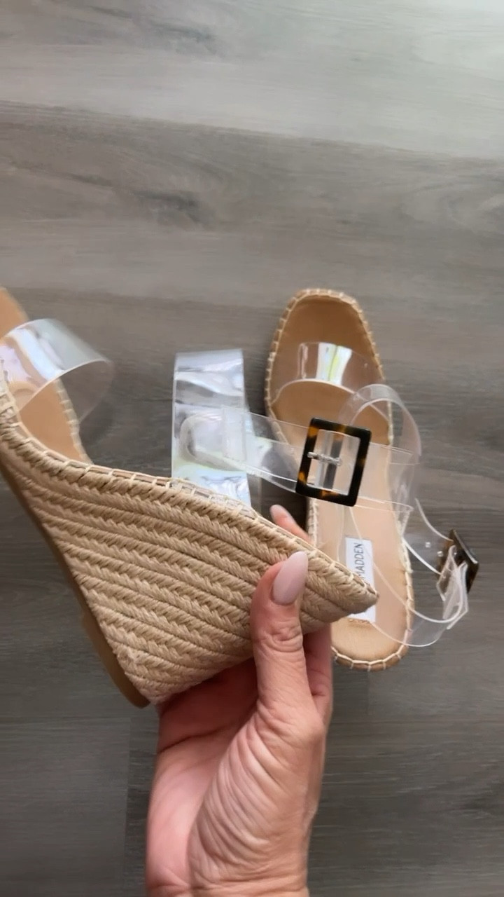 Restock! Steve Madden wedge sandals, clear sandals, Summer sandals, vacation outfit, Summer outfit, shoe crush, Steve Madden bestsellers, bestseller sandals, neutral sandals, sandals run true to size, Amazon find

Sandals: Run TTS

Follow me for more fashion finds, beauty faves, lifestyle, home decor, sales and more! So glad you’re here!! XO!!

#LTKstyletip #LTKshoecrush #LTKunder100