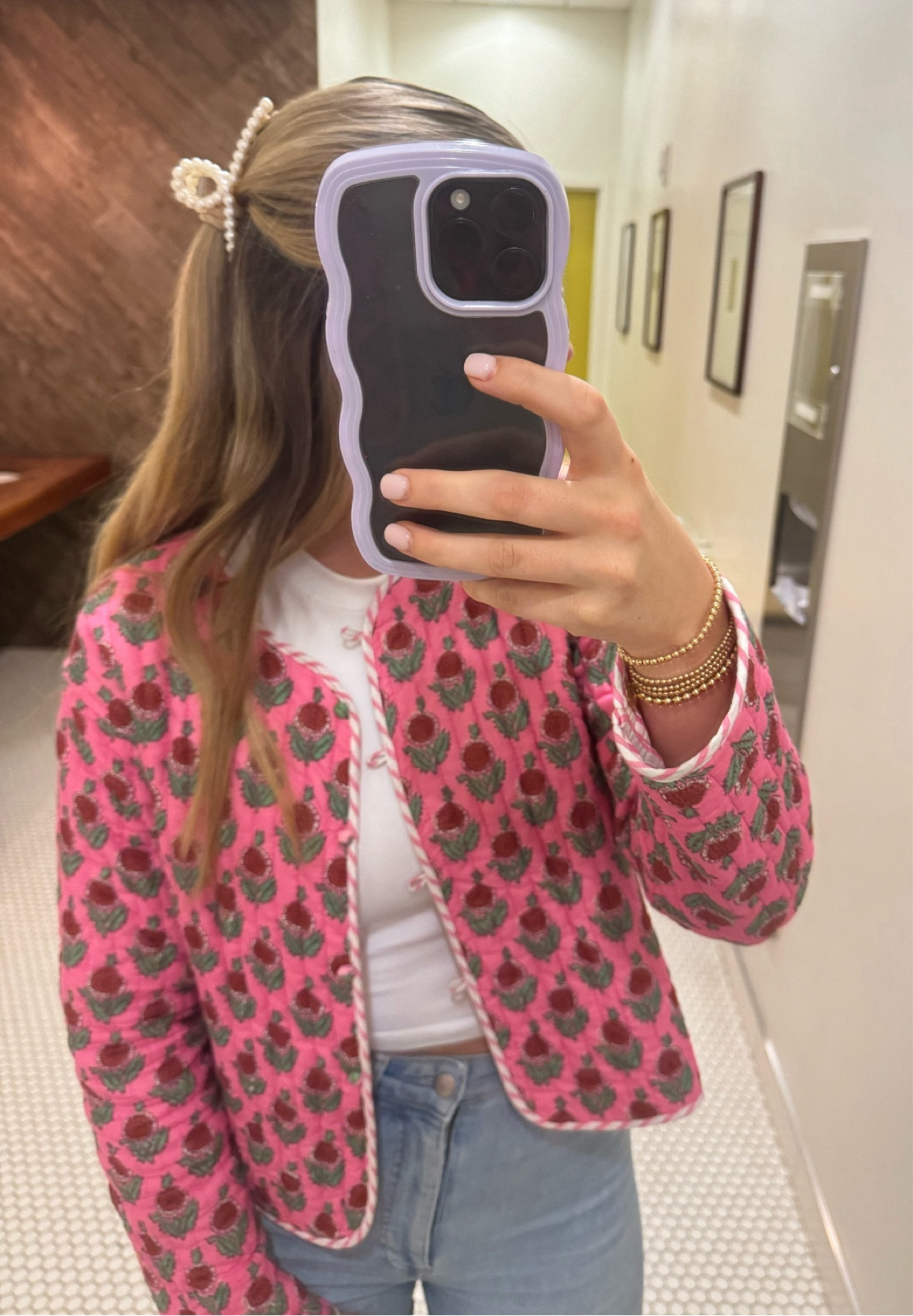 quilted jacket, work outfit, phone case, pink jacket, hair clip

#LTKWorkwear #LTKFindsUnder100 #LTKFindsUnder50