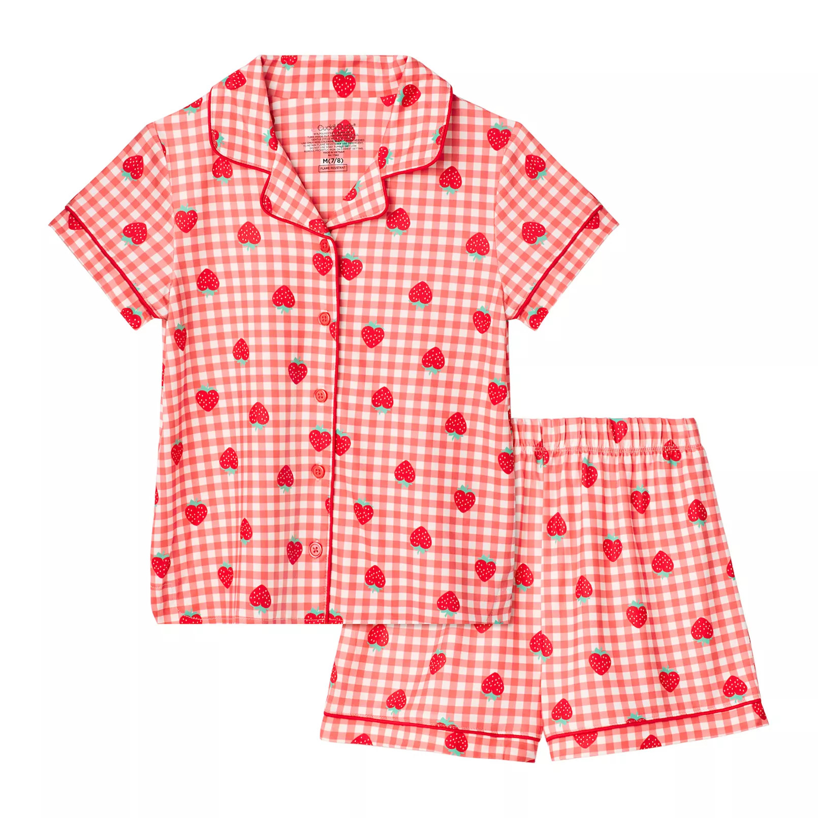 Girls 4-12 Cuddl Duds® 2-pc. Short Sleeve Pajama Top & Pajama Shorts Set | Kohl's