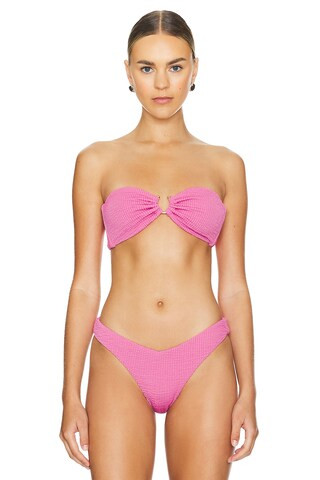 WeWoreWhat U Ring Bikini Top in Bubblegum Pink from Revolve.com | Revolve Clothing (Global)