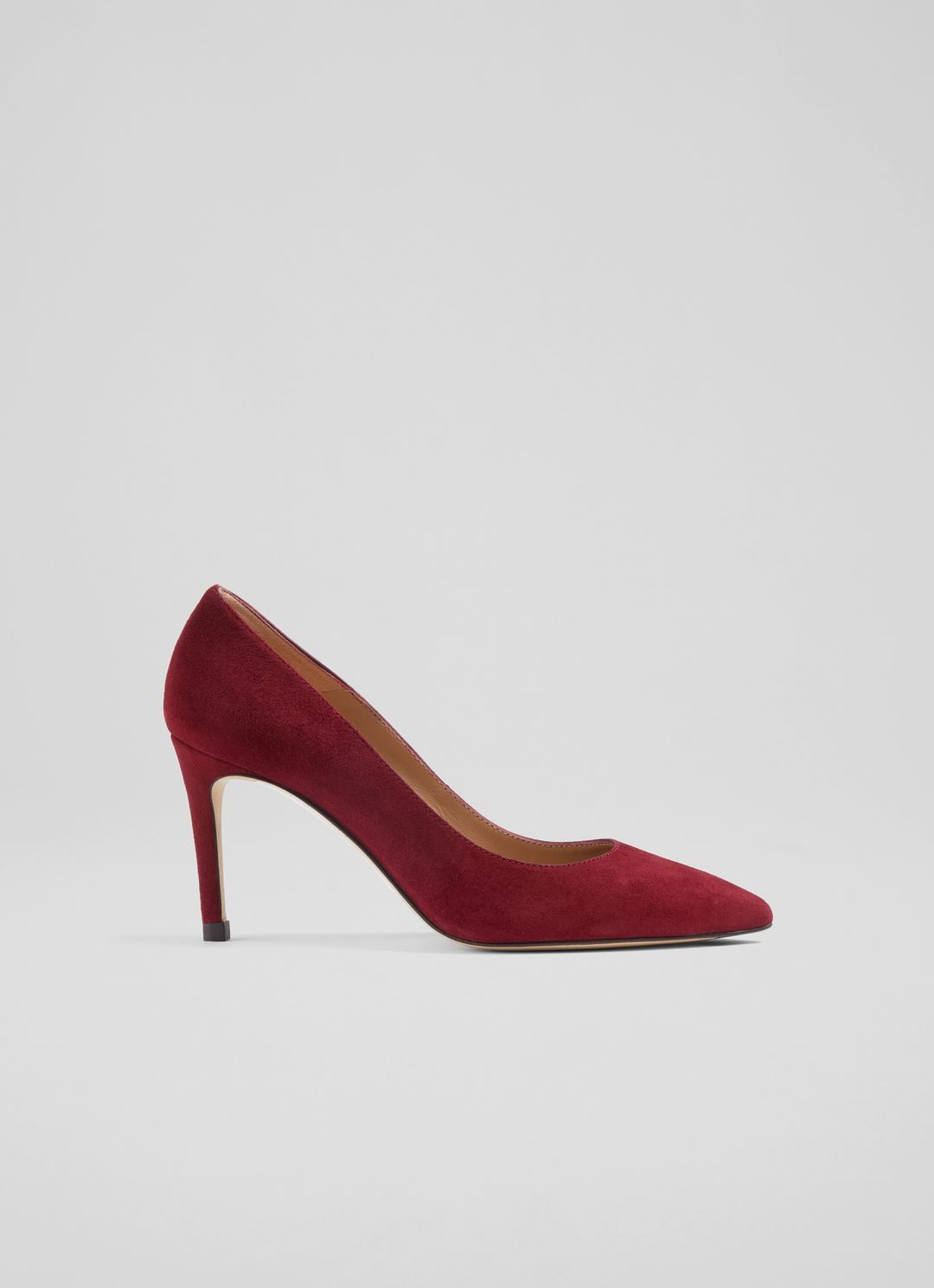 Floret Wine Suede Closed Courts | L.K. Bennett (UK)