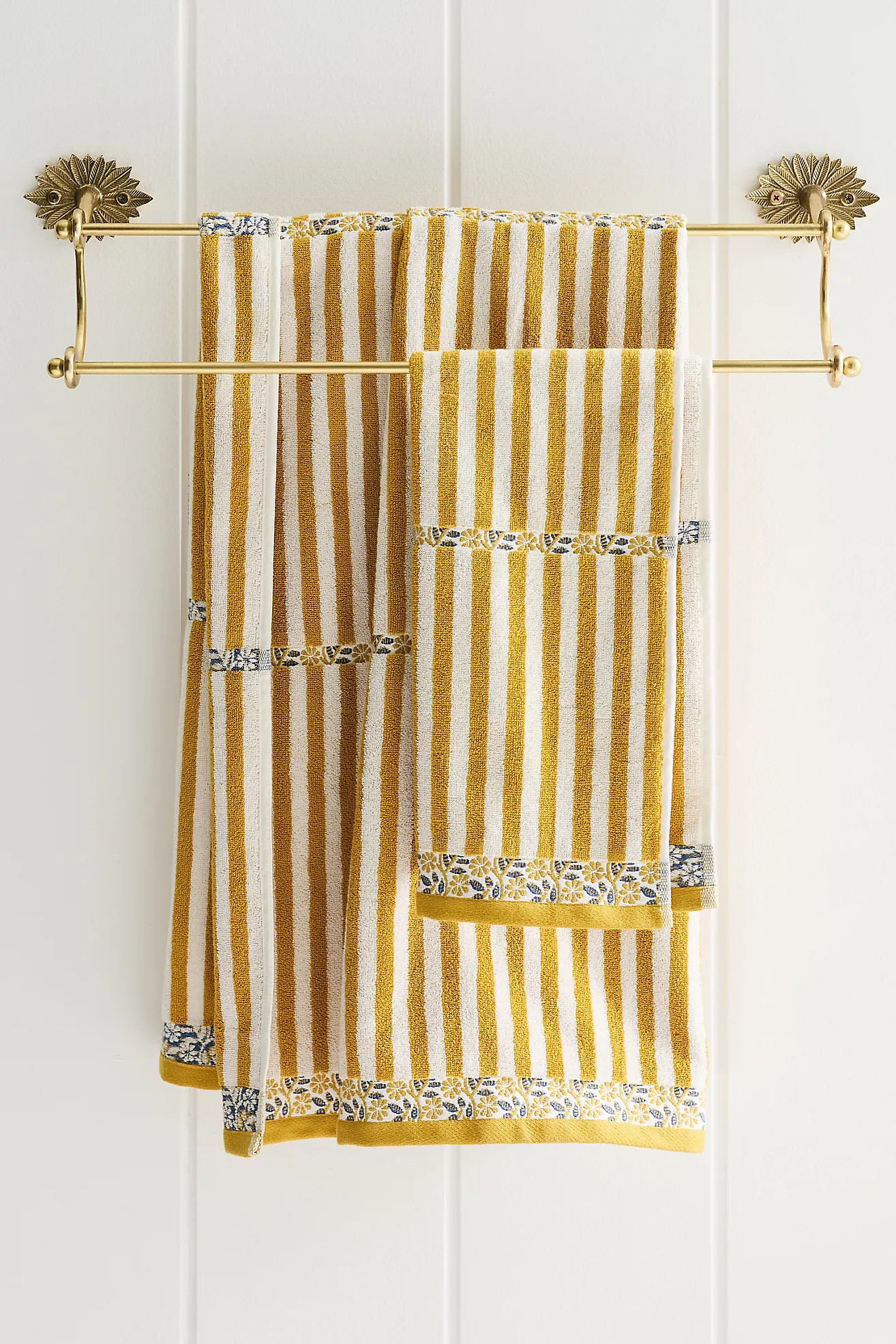 Evita Cotton Striped Woven Towel Collection | Anthropologie (US)