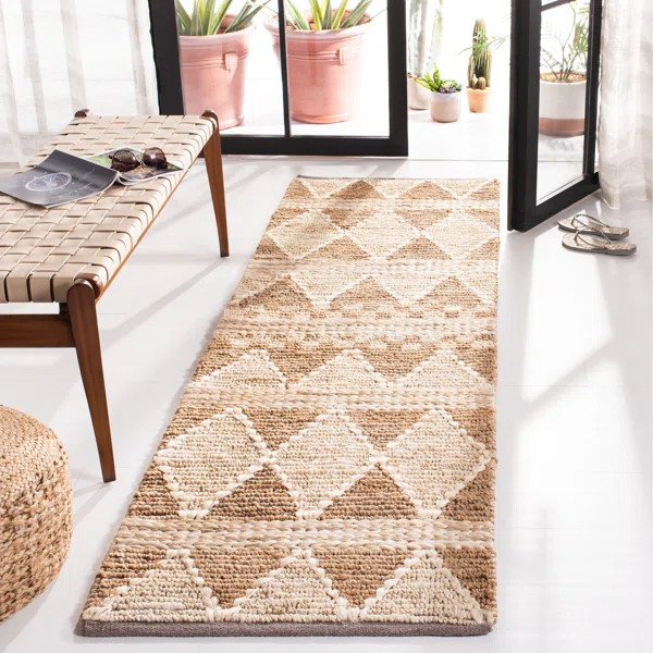 Cline Handmade Flatweave Jute/Sisal Brown/Beige Rug | Wayfair North America