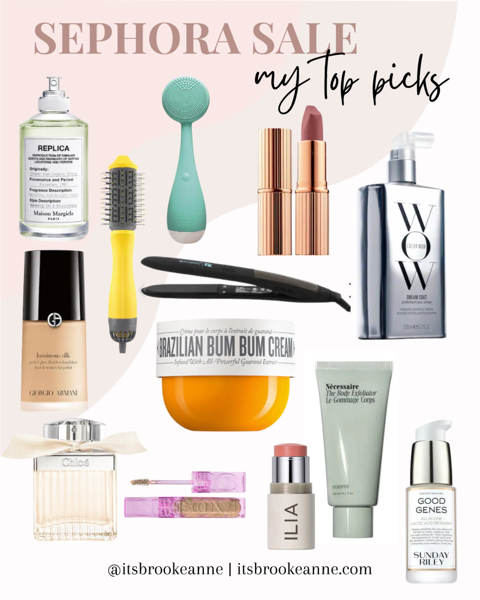 Sephora sale / rouge sale / VIB sale / perfume / summer scent / skincare / facial brush / lipstick / nude lipstick / haircare / blush stick / medium coverage foundation 

#LTKunder50 #LTKBeautySale #LTKsalealert