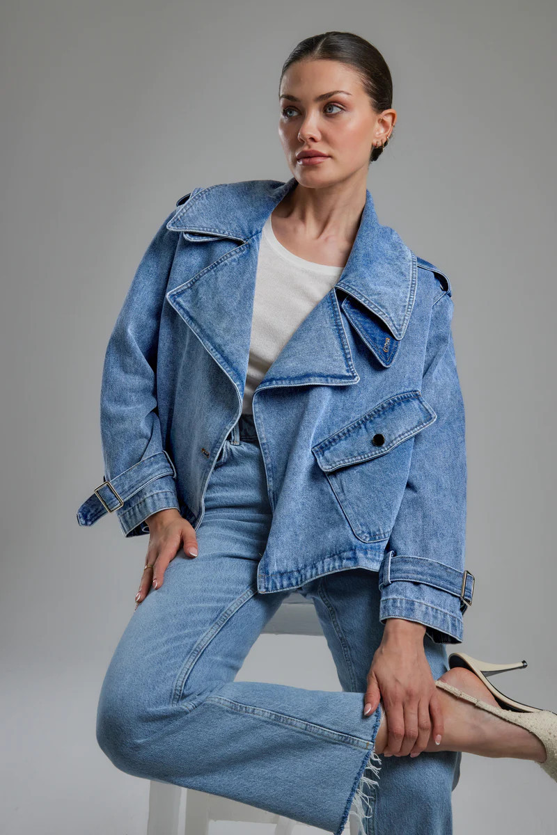 Denim Oversized Jacket | DE SAVARY LONDON