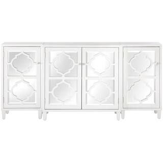 Home Decorators Collection Reflections White Mirrored Console Table Set-SH00133-W - The Home Depo... | The Home Depot