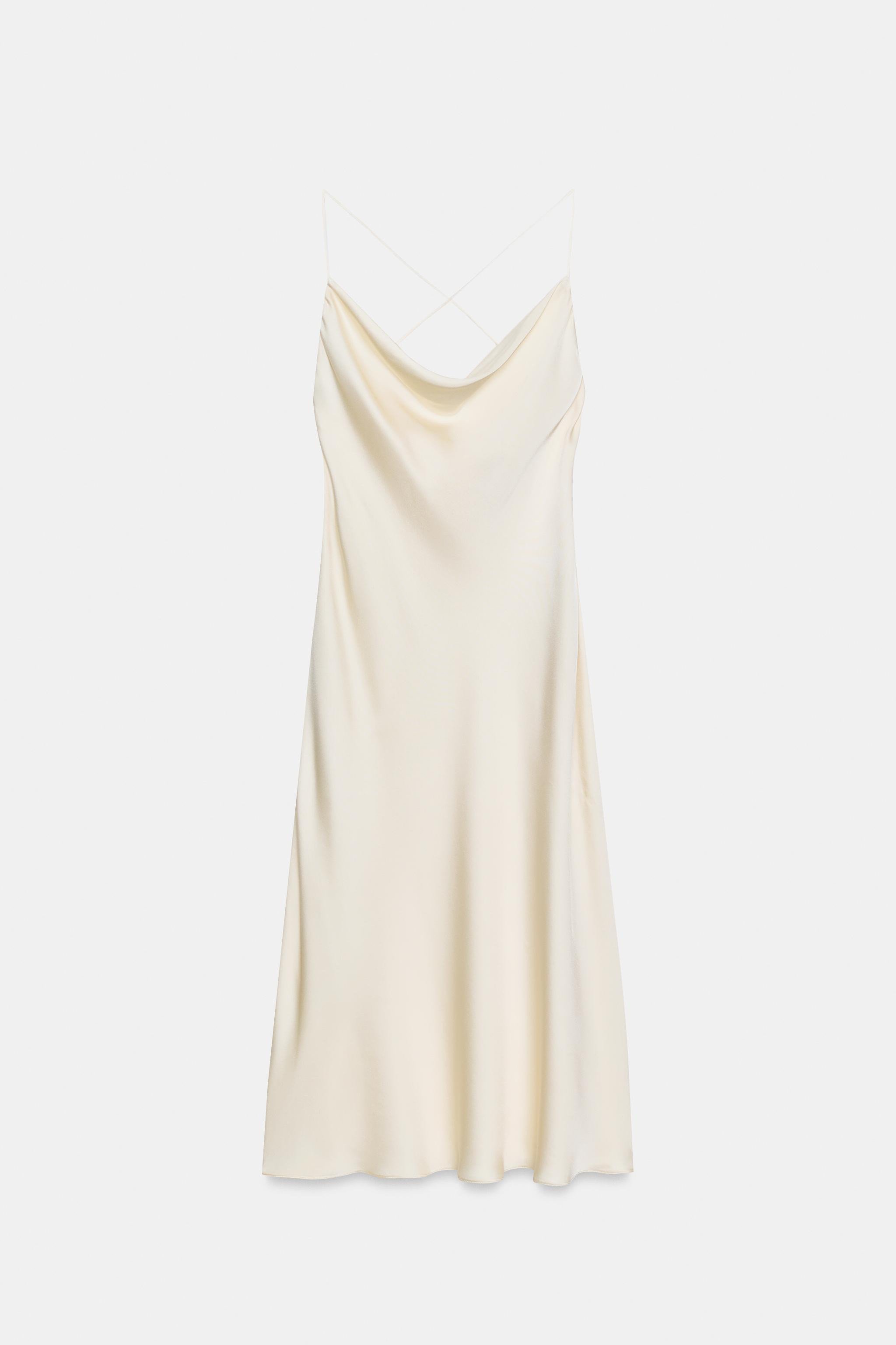 SATIJNACHTIGE JURK IN LINGERIESTIJL ZW COLLECTION | Zara US