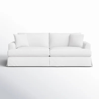 Padraic Slipcover Sofa in Lily Co White | Wayfair North America