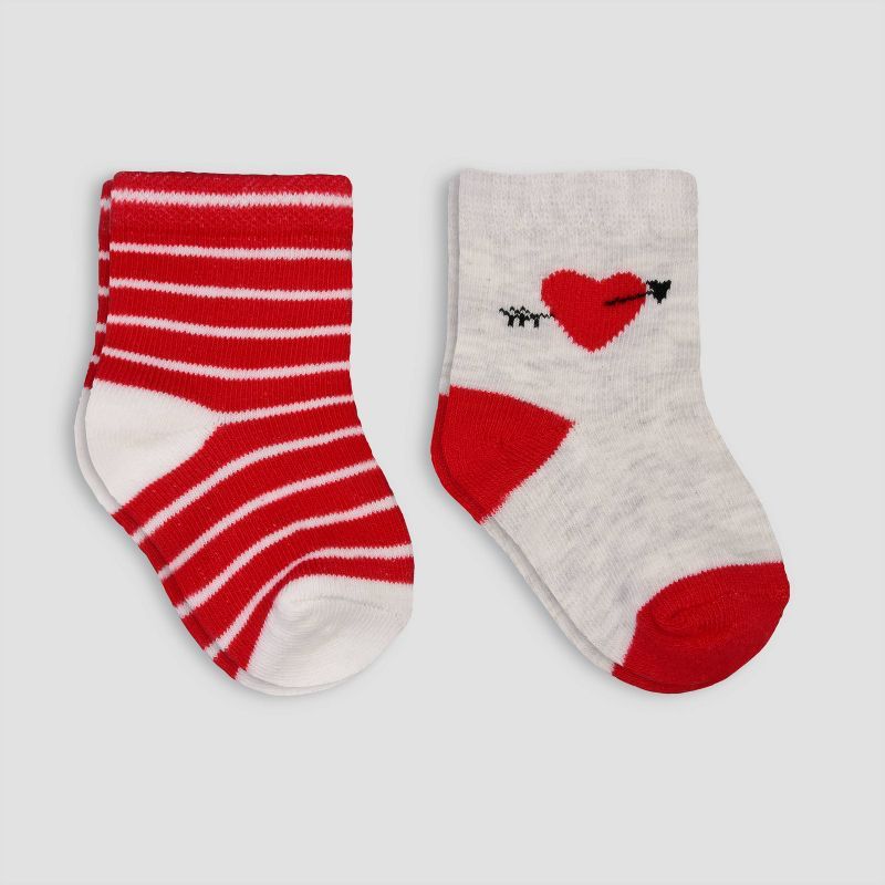 Carter's Just One You® Baby Boys' 2pk Heart Crew Socks | Target