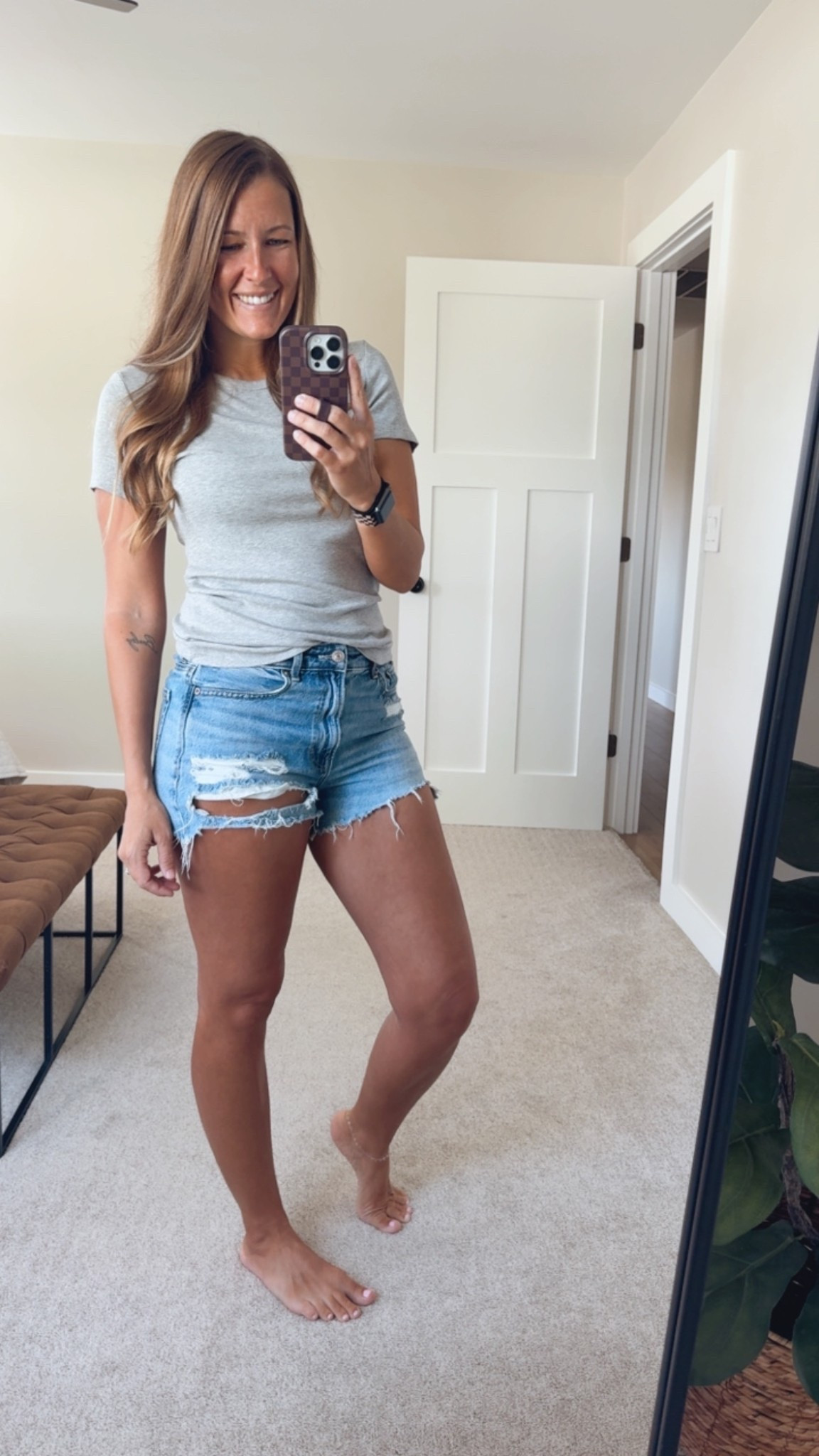 Forever my fav basic tees! If you are building a capsule wardrobe, I recommend 5 different colors that you can rotate through!

#LTKmomlife #LTKootd #LTKgrwm