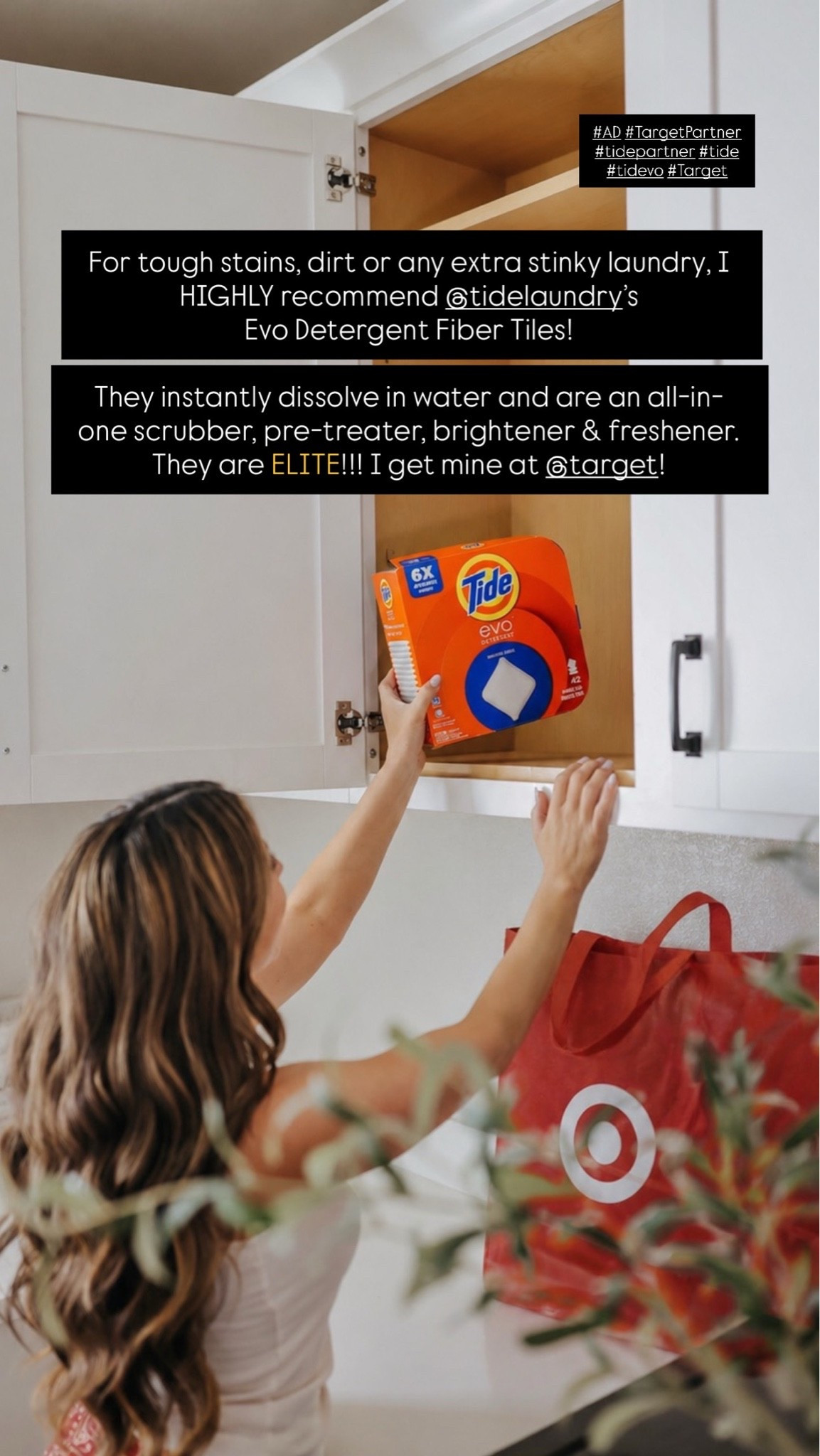 Moms, meet your newest laundry hack! #AD Finally an all-in-one scrubber, pre-treater, brightener and freshener that ACTUALLY works. The new @tidelaundry Evo Detergent Fiber Tiles instantly dissolve in water and have made my time in the laundry room much more efficient. Grab yours at @Target via my LTK Shop today! #TargetPartner #TidePartner #tide #tidevo #Target  

@Shop.LTK #liketkit

#LTKmomlife #LTKHome #LTKKids