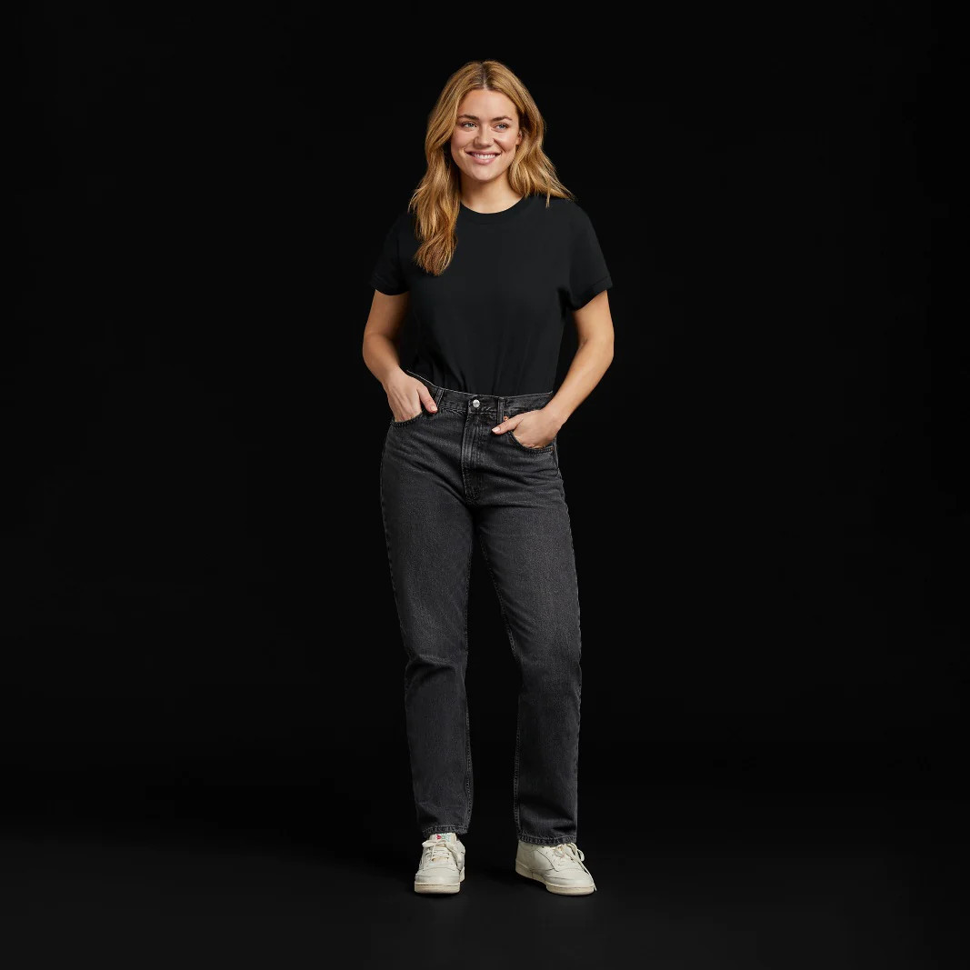 Women's Everyday T-Shirt Bodysuit - Black - nuuds | nuuds