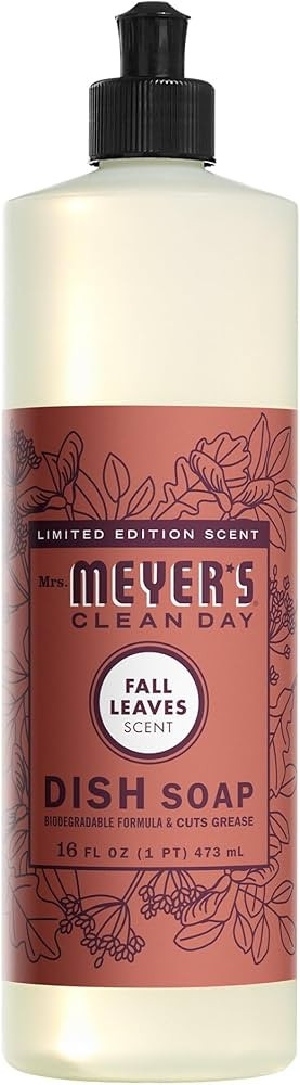 MRS. MEYER'S CLEAN DAY Dish Soap, Fall Leaves Scent, 16 fl oz (1) | Amazon (US)