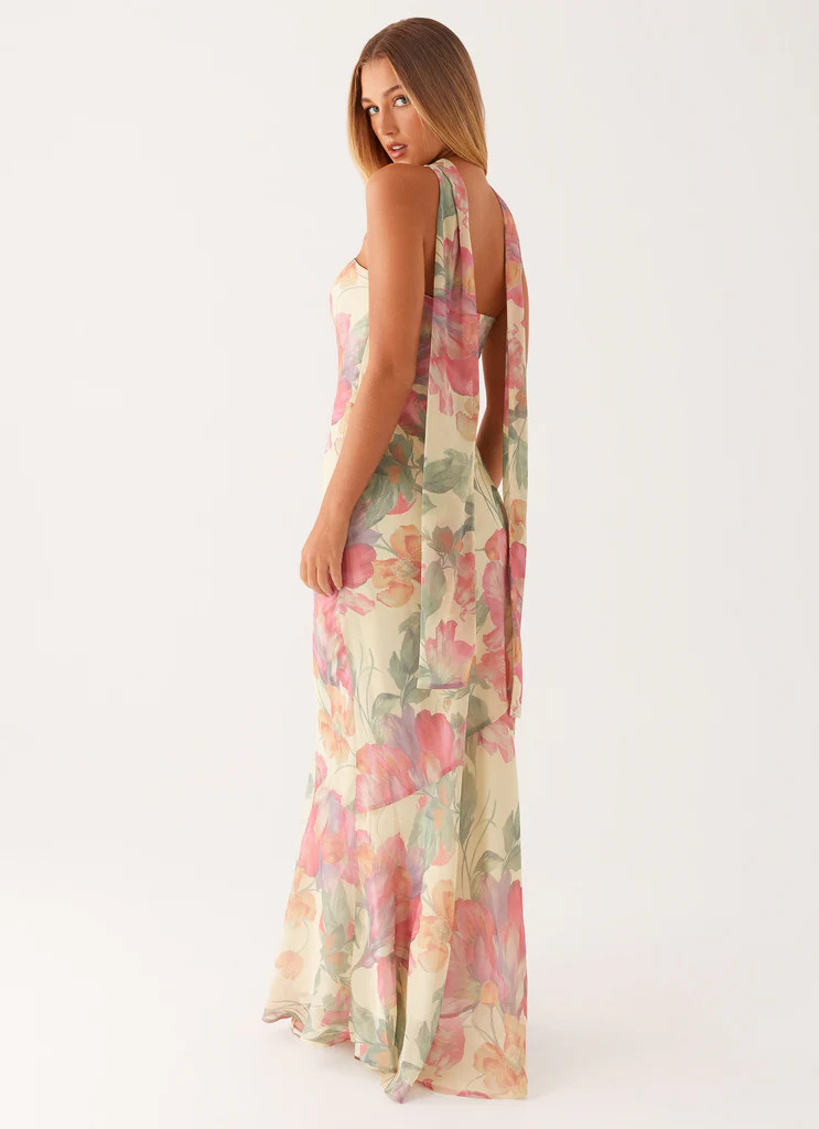 Under The Pagoda Maxi Dress - Yellow Peony | Peppermayo (Global)