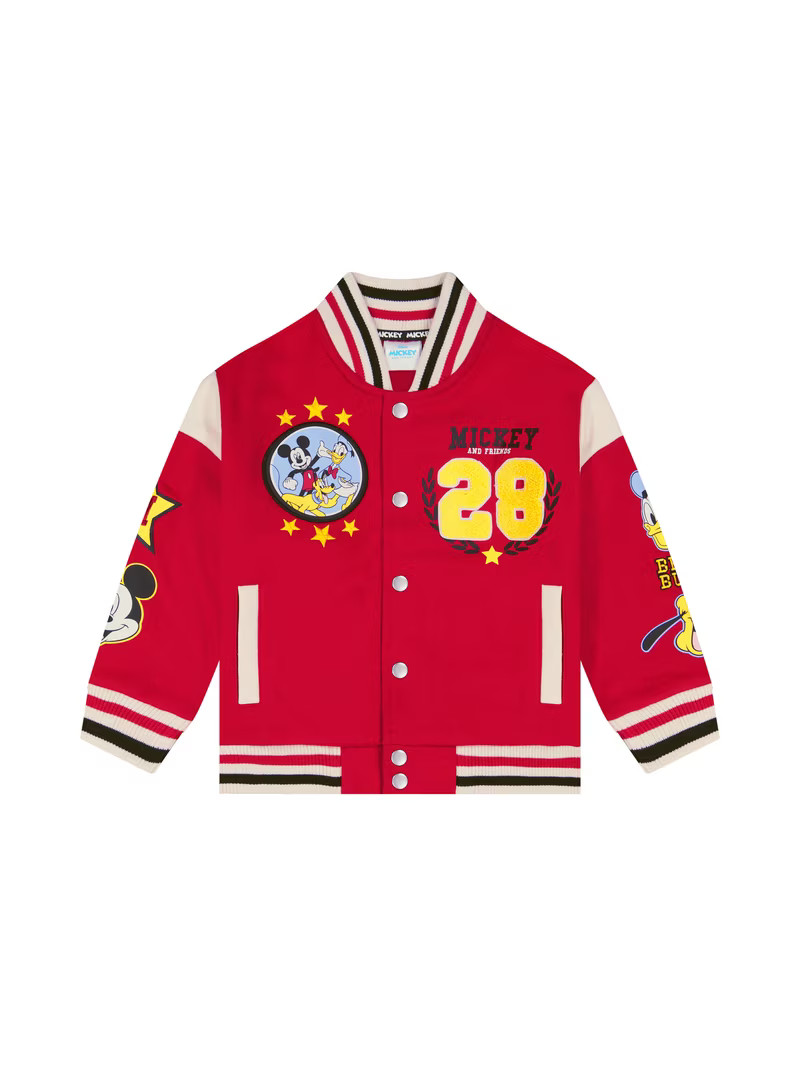 Mickey & Friends Toddler Boy Bomber Jacket, Sizes 12M-5T | Walmart (US)