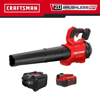 CRAFTSMAN V20 Brushless RP 20-volt Max 410-CFM 110-MPH Battery Handheld Leaf Blower 5 Ah (Battery... | Lowe's