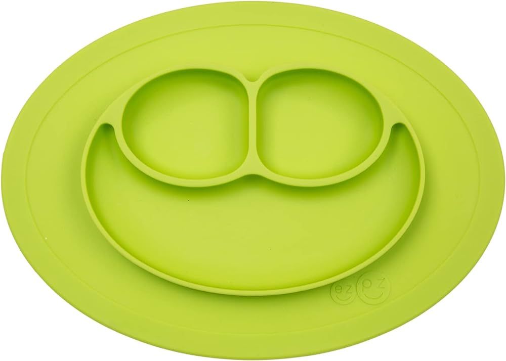 ez pz Mini Mat for 6 Months+ (Lime) - 100% Silicone Baby Plates with Suction and Built-in Placema... | Amazon (US)