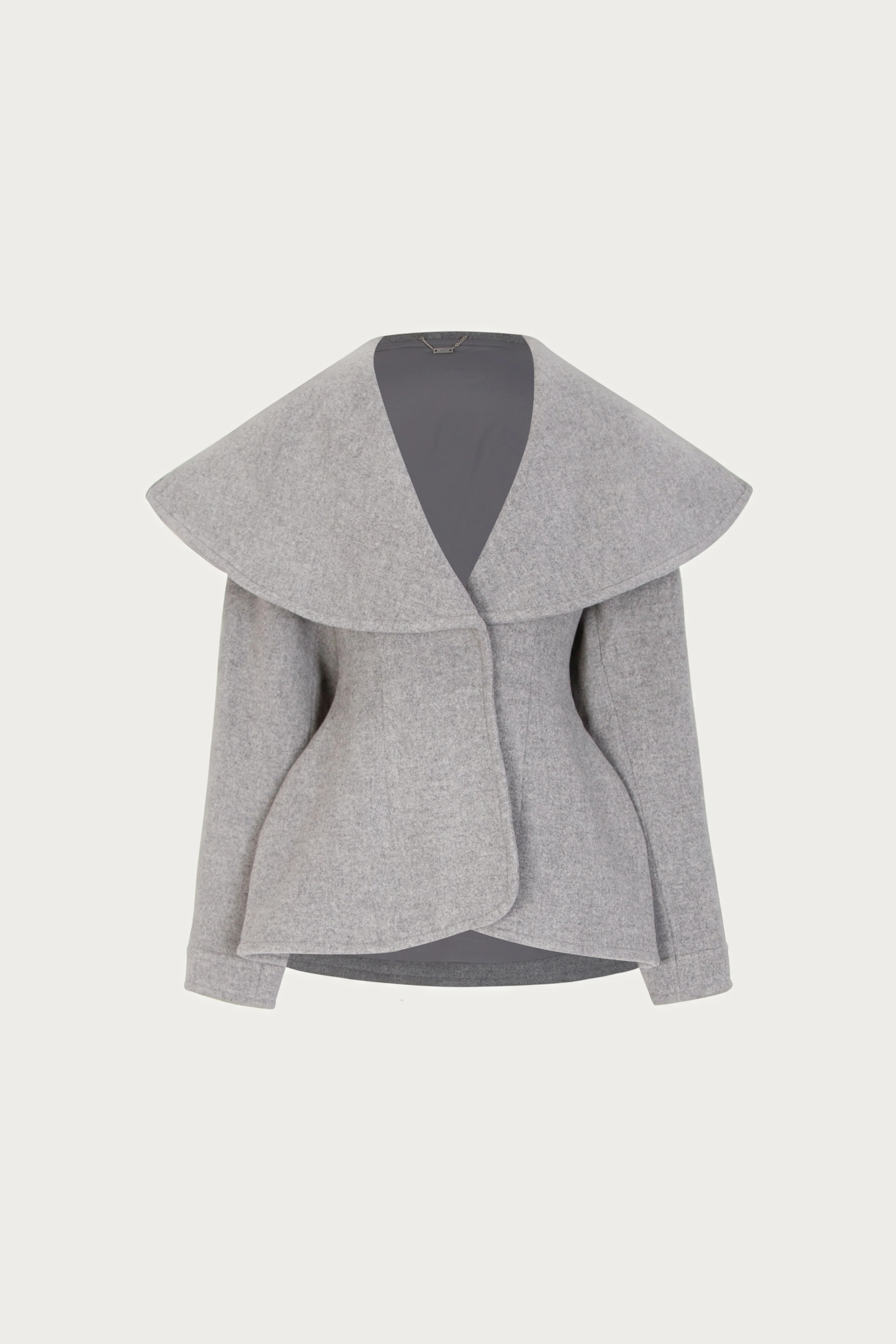 Short Wool Coat (Gray) M / Gray | SAME