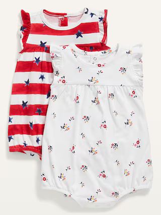 2-Pack Ruffled Jersey-Knit Romper for Baby | Old Navy (US)