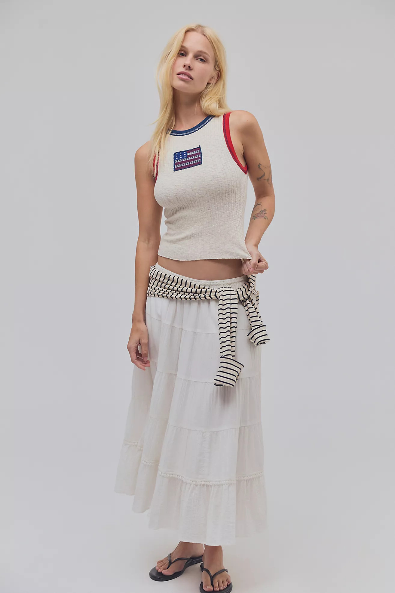 Farrah Flag Muscle Tank | Free People (Global - UK&FR Excluded)