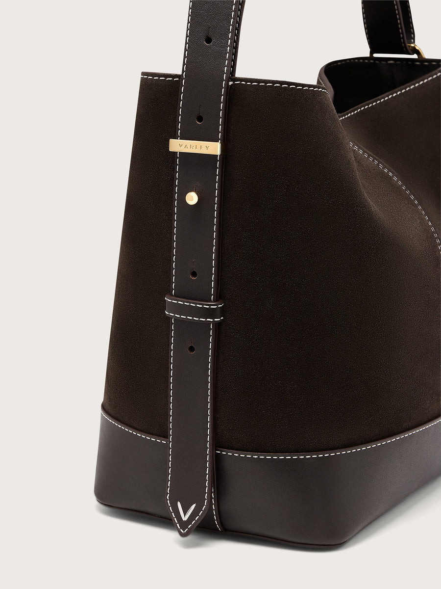Heath Bucket Bag Medium Suede - Modern Suede Bucket Bag | Varley US