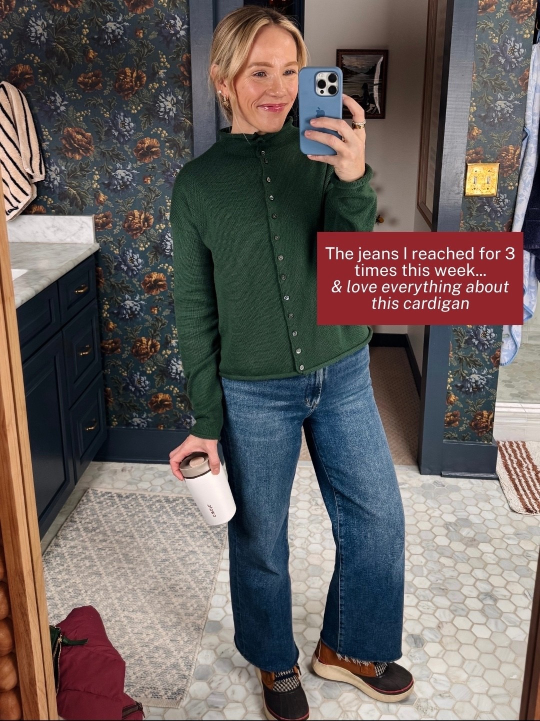 J.Crew layering tee & Alex Mill Taylor cardigan wearing my regular size small ~ Agolde Harper crop jeans are an everyday favorite with just the right amount of stretch (true to size, 5'3") ~ Lands End typically runs small but wearing my regular size small in this jacket, also comes in a longer style ~ Clare V Moyen Messenger ~ Sorel waterproof boots ~ thick & warm KULE socks ~ EBY underwear size up to medium ~ Merit Flush Balm in LeBonBon ~ xo, Claire 

#LTKSeasonal #LTKmomlife #LTKootd