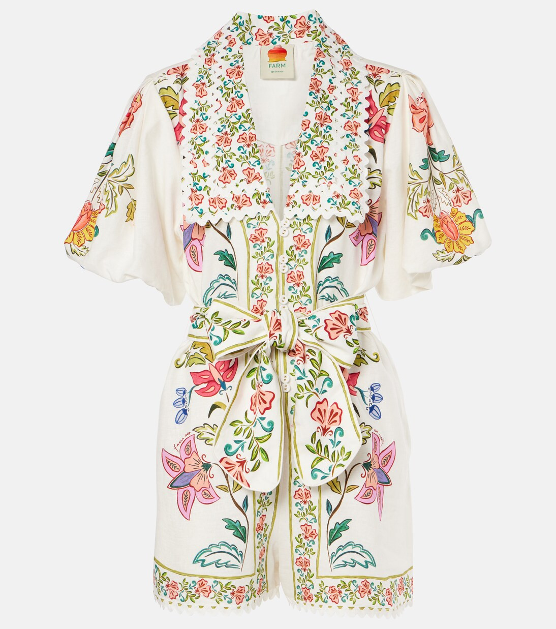 Barboteuse Floral Insects en lin mélangé | Mytheresa (FR)