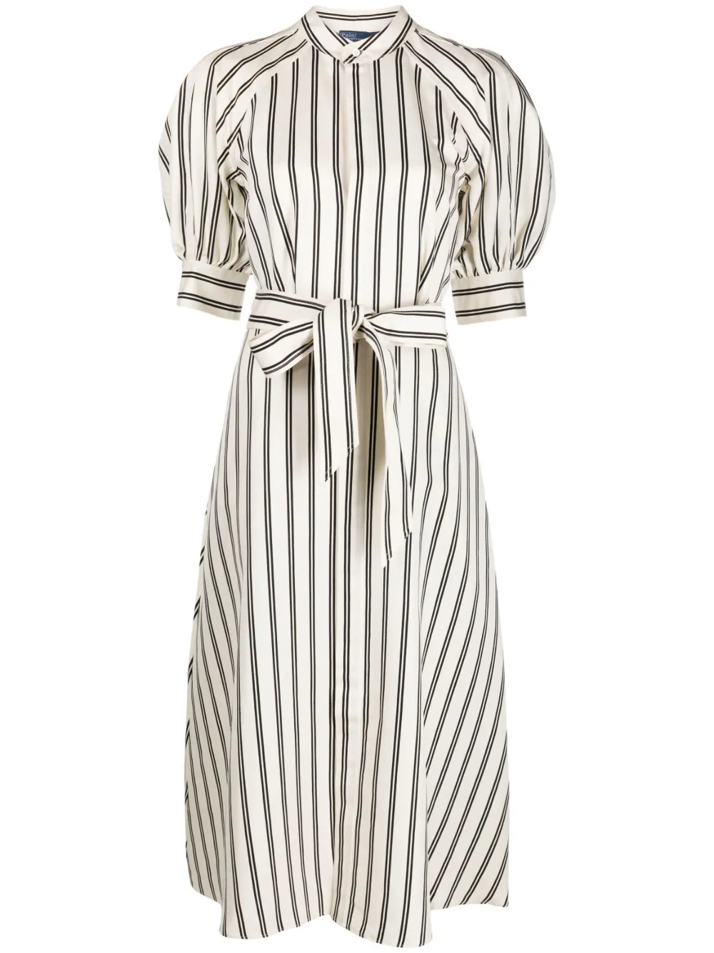 Polo Ralph Lauren Striped Mulberry Silk Shirt Dress - Farfetch | Farfetch Global