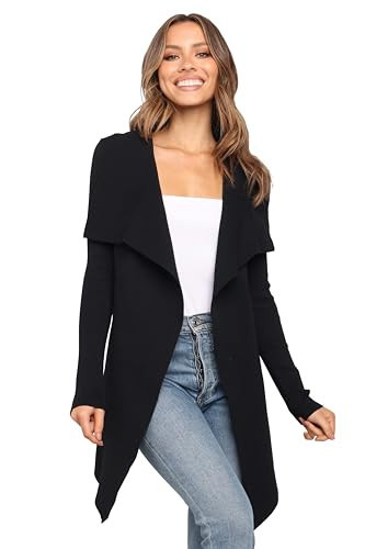Petal & Pup Women's Zimmer Cardigan, Black | Amazon (US)