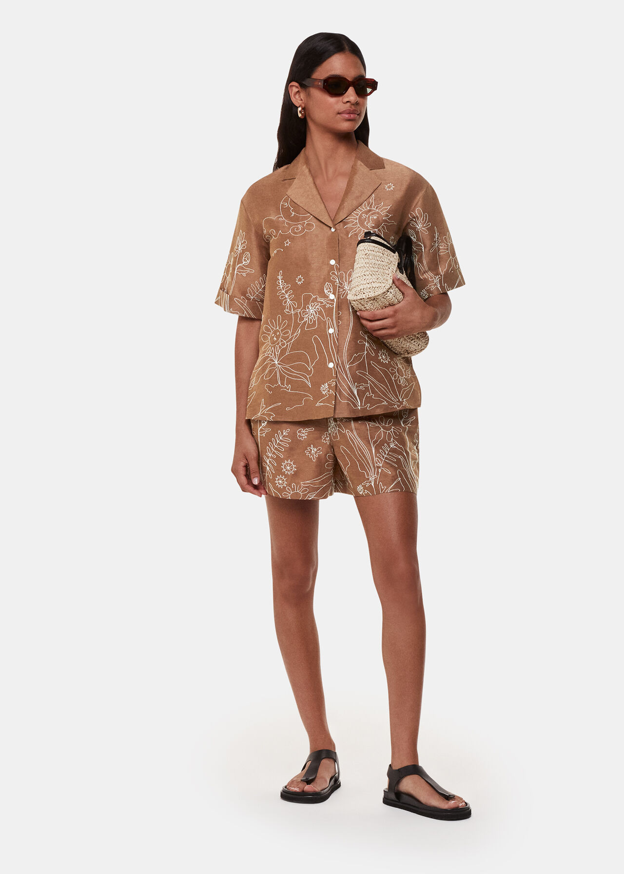 Embroidered Scribble Short | Whistles