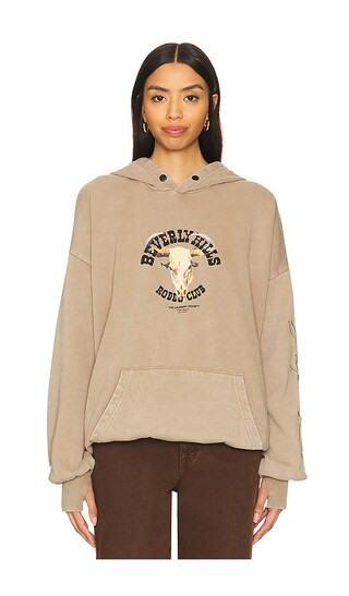 Beverly Hills Rodeo Club Skull Hideout Hoodie in Camel Gold | Revolve Clothing (Global)