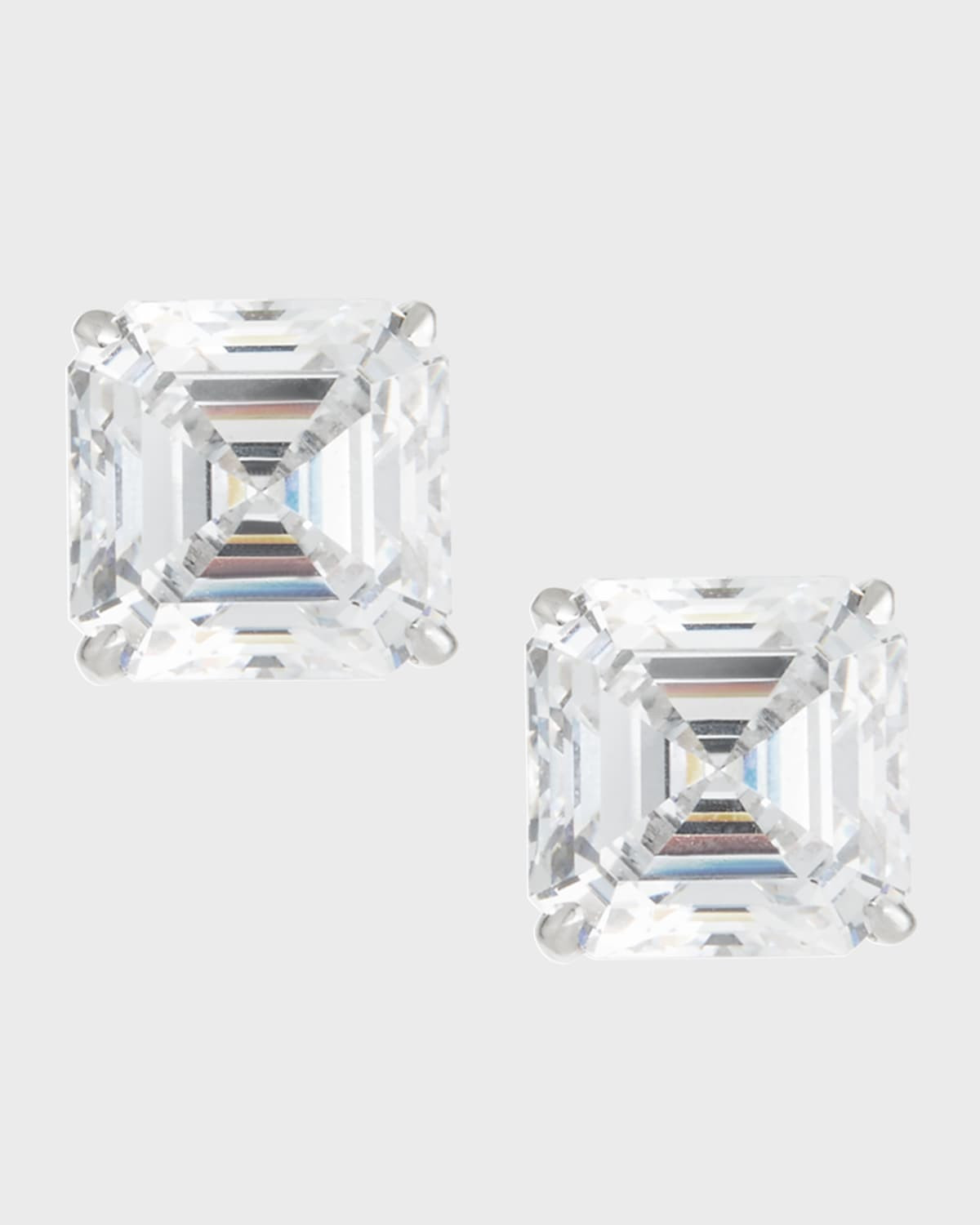 14k Yellow Gold 10ct Asscher Stud Earrings | Neiman Marcus