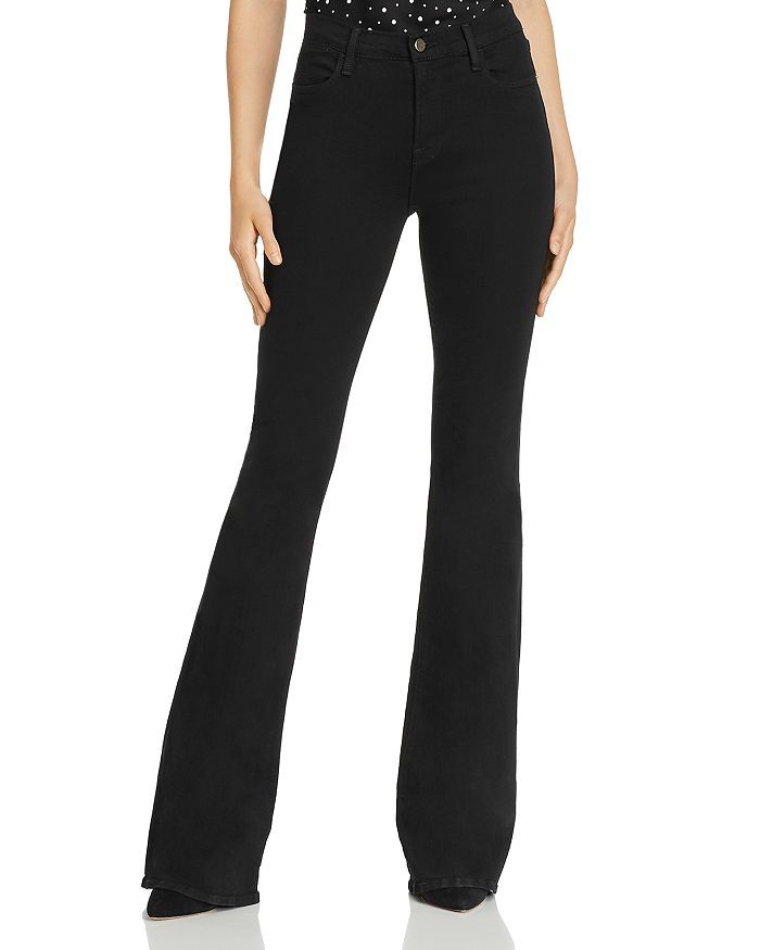 FRAME Le High Rise Flare Jeans in Film Noir Back to Results -  Women - Bloomingdale's | Bloomingdale's (US)