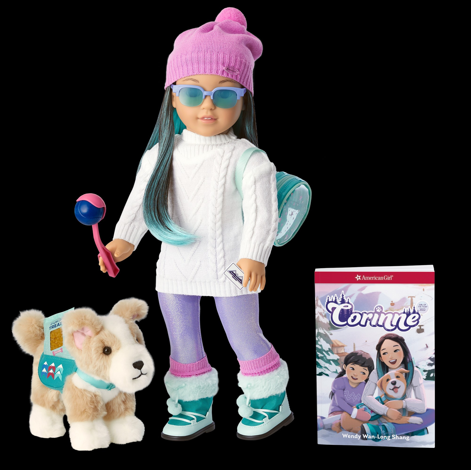 Corinne Tan™ Doll, Book, Accessories & Dog | American Girl