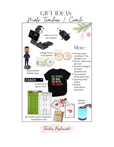Gift ideas for male teachers or coaches plus an extra list of ideas beyond these images!




#LTKHoliday #LTKGiftGuide #LTKsalealert