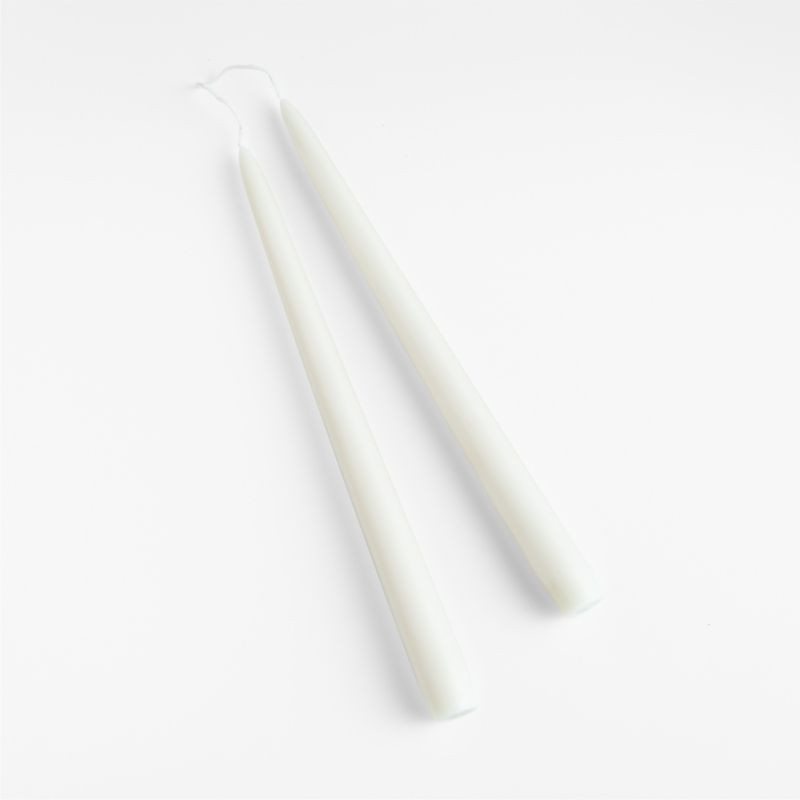 12" Dipped Linen Taper Candles, Set of 2 + Reviews | Crate & Barrel | Crate & Barrel