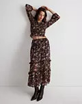 Ruffle Tiered Midi Skirt | Madewell
