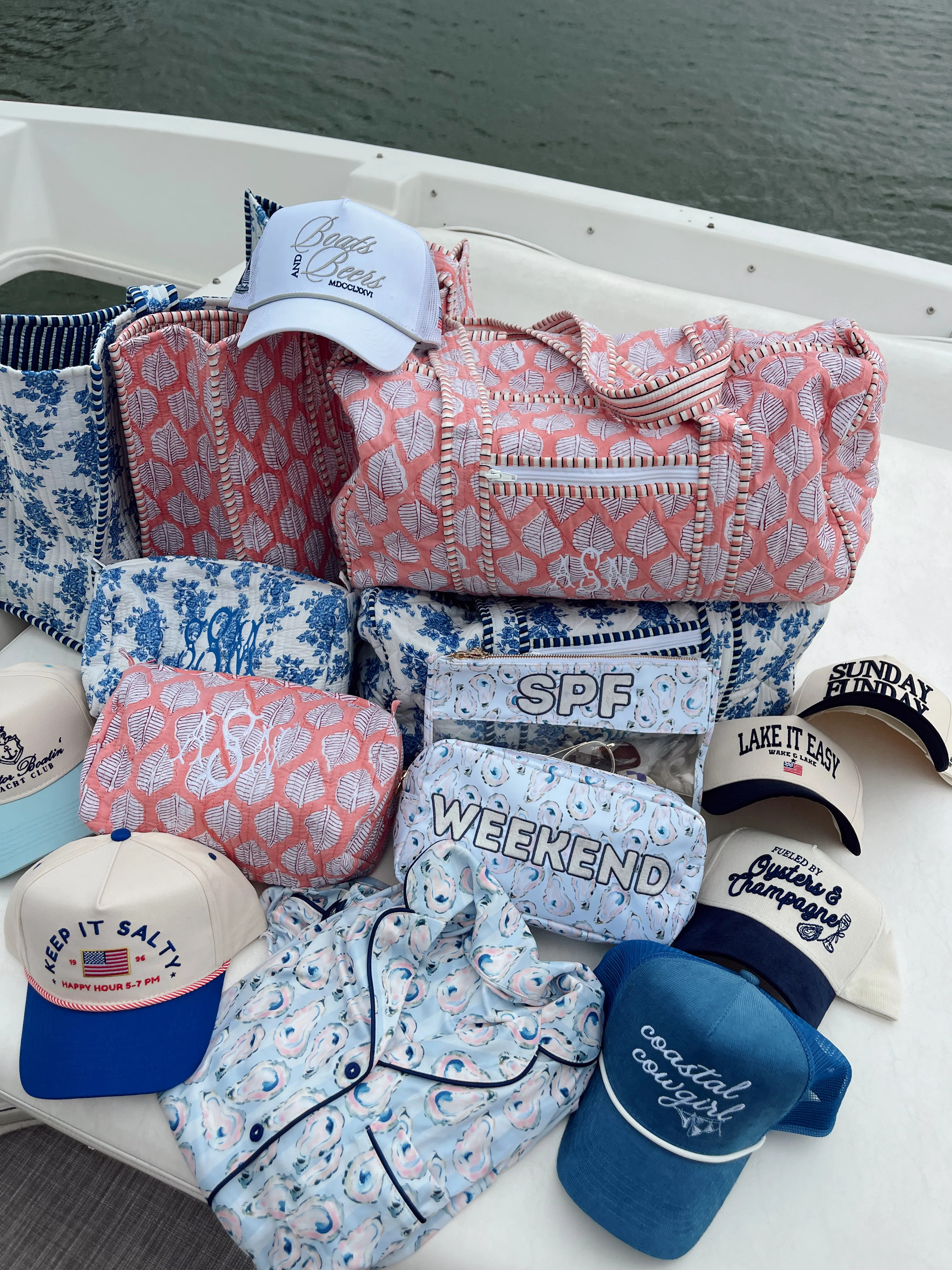 Weekend - Blue Oysters Large Bag | KenzKustomz