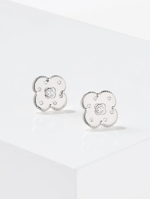 Sterling Silver Lustre Clover Stud Earring | Talbots