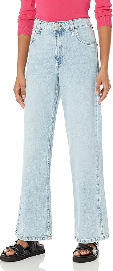 The Drop Women's Standard Keagan Mid Rise Wide Leg | Amazon (US)