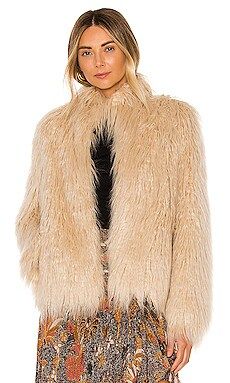 House of Harlow 1960 X REVOLVE Solaire Faux Fur Jacket in Natural from Revolve.com | Revolve Clothing (Global)