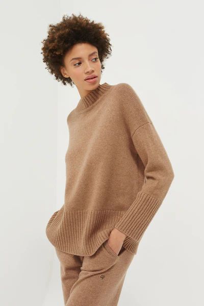 Camel Cashmere Comfort Sweater | Chinti and Parker