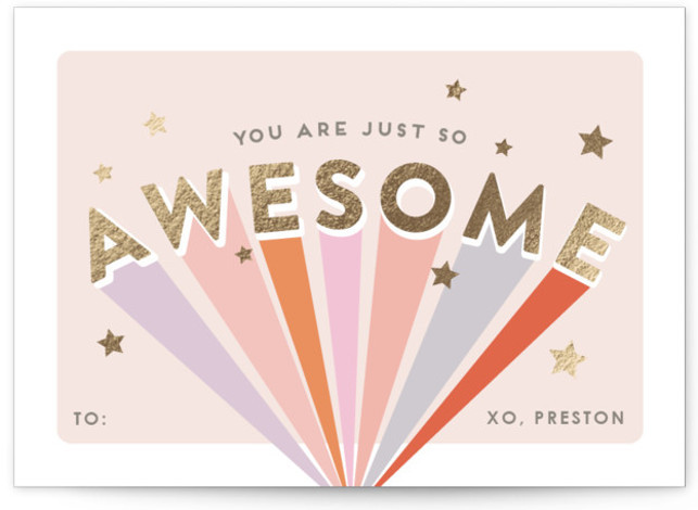 "croffle" - Customizable Foil Valentine Cards in Pink by chocomocacino. | Minted