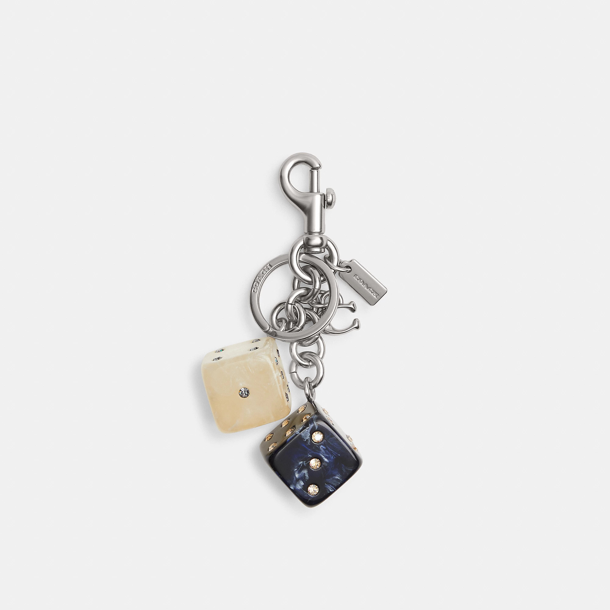 Coach Dice Bag Charm - Women's - Light Antique Gold/silver Black Multi | Coach (US)
