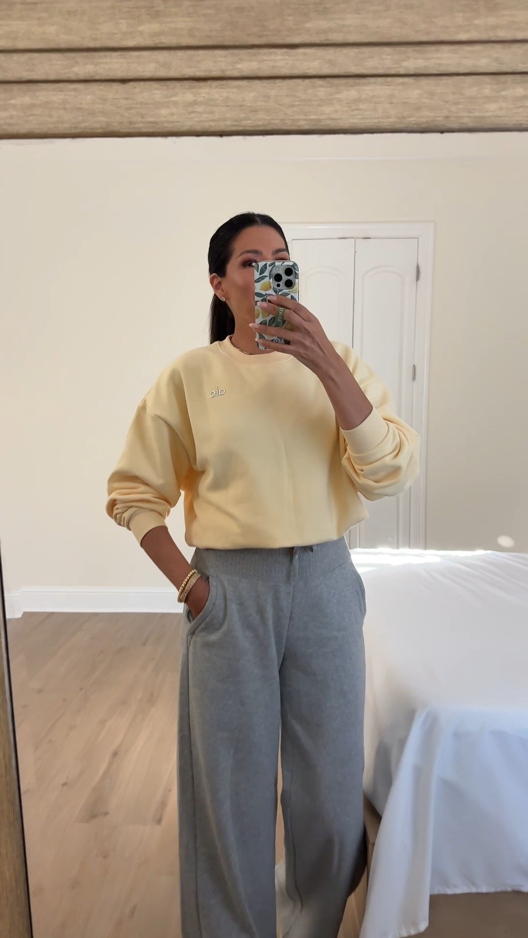 Size medium in sweatshirt and pants 

#LTKootd #LTKTall #LTKmomlife