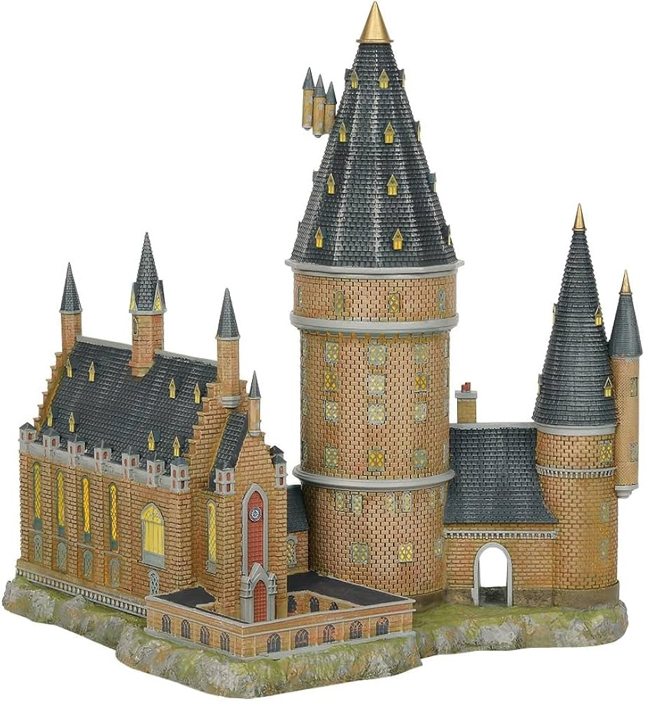 Department56 Harry Potter Village Hogwarts Hall and Tower Lit Building, 13.07", Multicolor | Amazon (US)