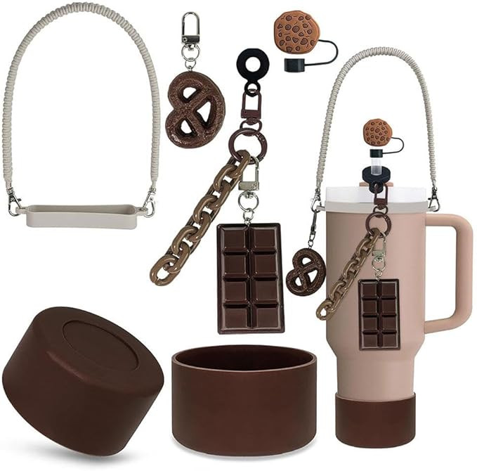 30&40 Oz Brown for Stanley Cup Accessories, for Stanley Cup Accessories Set, Includes 0.4in Straw... | Amazon (US)